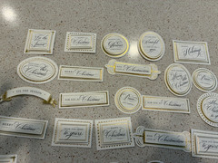 33 New Anna Griffin Christmas Dimensional Sentiment Stickers