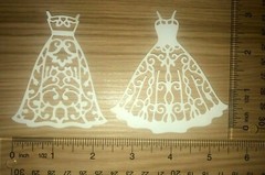 👗10 pc. DRESS 👗cardstock paper die cut embellishments scrapbook / card making