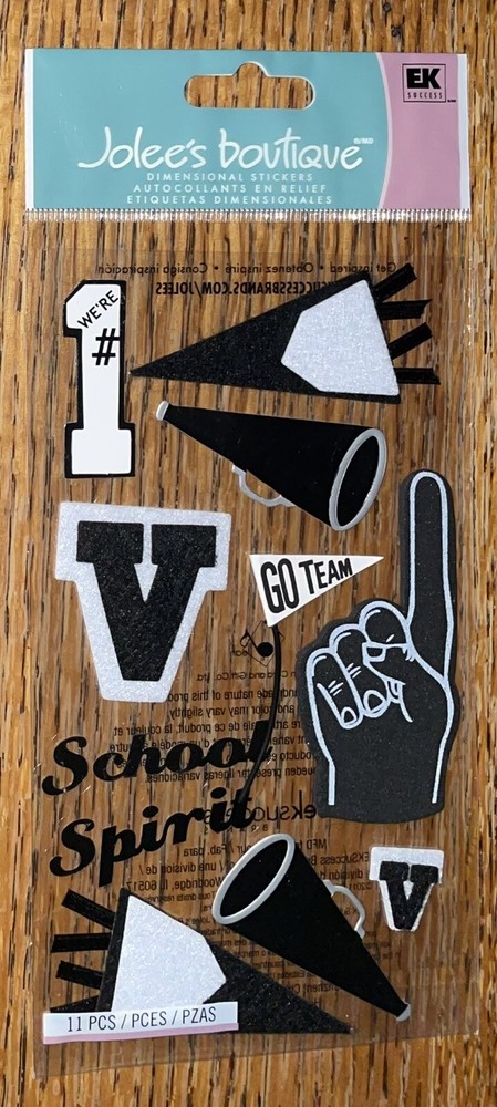 Jolees School Spirit Team Were #1 Sports Cheerleader Football Scrapbook Atickers