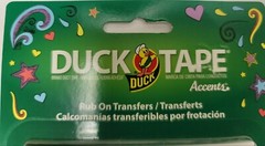 Duck Tape Accents Rub On Transfers 34 Transfers/Page Peel off Hearts/Stars/Cloud