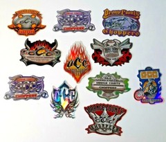 🔥OCC Orange County Choppers Logo Motorcycle Advertise Metallic Sticker x 11 -SR