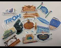 Magic Kingdom Rides Inspired Journal/Scrapbook Stickers