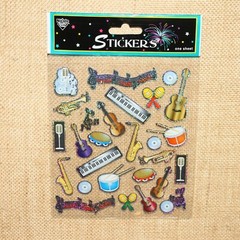 Nicole Industries MUSICAL INSTRUMENTS Prismatic Sparkle Stickers