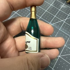 Champagne Bottle Charm Favor Decoration 1/6 Scale Barbie Miniature