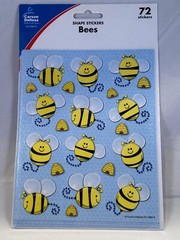 Bees Shape Stickers by Carson Dellosa 72 Ct in 1 Package Teacher Crafts School