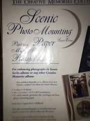 2001 Creative Memories Scenic photo mounting paper