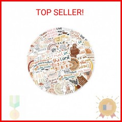 Christian Jesus Stickers 50PCS, Vinyl Waterproof Boho Aesthetic Bible Stickers f