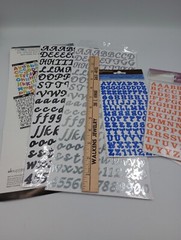 Alphabet Stickers Stamps Lot of 6 Various Brands Packs New Old Stock Sealed