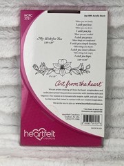Heartfelt Creations Sunrise Lily Wishes HCPC-3721 Cling Stamps