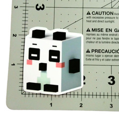 Minecraft Sticker Voxel Panda Black White Pixel Art