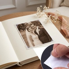 1428Pcs Clear Self-Adhesive Photo Corner Stickers 14 Sheets Scrapbooking