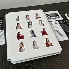 100PCs Beautiful Sexy Asian Women Stickers Waterproof For Journal,Water bottles