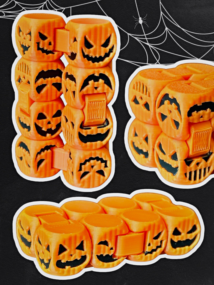 Halloween Jack-O-Lantern Pumpkin Dimensional Scrapbooking Stickers Orange Black