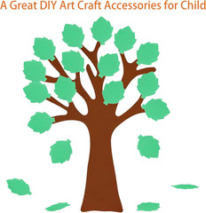 72Pcs Leaf Cutouts Paper, Green Leaves Die Cuts Leaves Shape Cut-Outs Fall Leaf