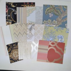 15pc Wallpaper Scraps Mixed Scrapbook Paper Pack Junk Journaling Cards Glue Book