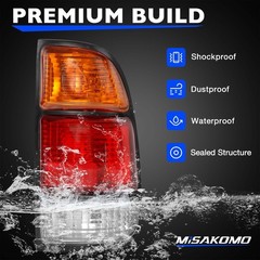 Tail Light Assemblies Compatible with Toyota Tundra 2000-2006 Regular & Acces…