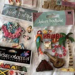 Jolee’s 3D embellished stickers New LOT of 25 vary themes Hawaii Cruise Travel