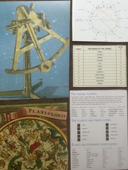 CELESTIAL Astrology Kit Book pages & cutouts cards 70+ Lot Unique Junk journal