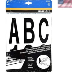 3-Inch Black Die-Cut Numbers Kit – Durable, Self-Adhesive Vinyl Letters