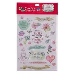 Bible Journaling Stickers Set of 3 Creative Colorful Die Cut Sheets 90 Plus S…