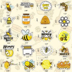 Cute Bee Party Favor Stickers for Kids 50 PCS Honey Bee Water Bottle Stickers…