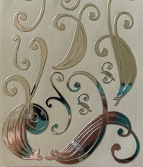 SILVER METALLIC FLOURISH Stickers (15pc)Stampendous•Christmas•Swirl•￼Card Making