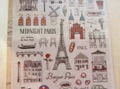 MIDNIGHT PARIS – Adorable scrapbooking sticker