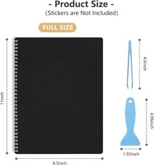 Large Reusable Sticker Book Collecting Album 8.5×11 Inch Sticker