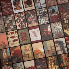 6 Sets 300 Pcs Washi Stickers Set Vintage Aesthetic Sticker Color