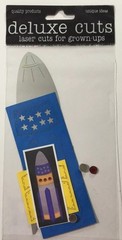 SPACE ROCKET Laser Die-Cuts(9pc) Deluxe Cuts•Space Camp•Gravity Moon•Outerspace