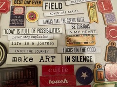 280 Pc Vintage Style Ephemera Tags Tickets Word Strips Chipboard Craft Lot