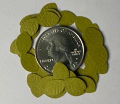 GREEN MID LEAF DUO Die-cut Embellishment(20pc)Jolee’s•Flower•Garden•Stem•Bush