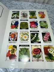 Flower and Vegetable Seed Packet Stickers 2001 plus extras Anna Samuel