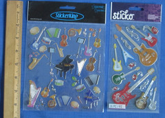 #27 Lot-9 Sheets Stickers Marines Wine Deer Music Firetruck Farm Scrapbook DIY