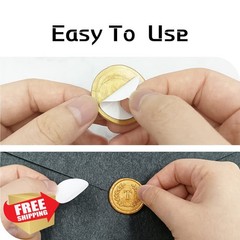 KANOO Gold Letter N Wax Seal Stickers 25pcs-gold
