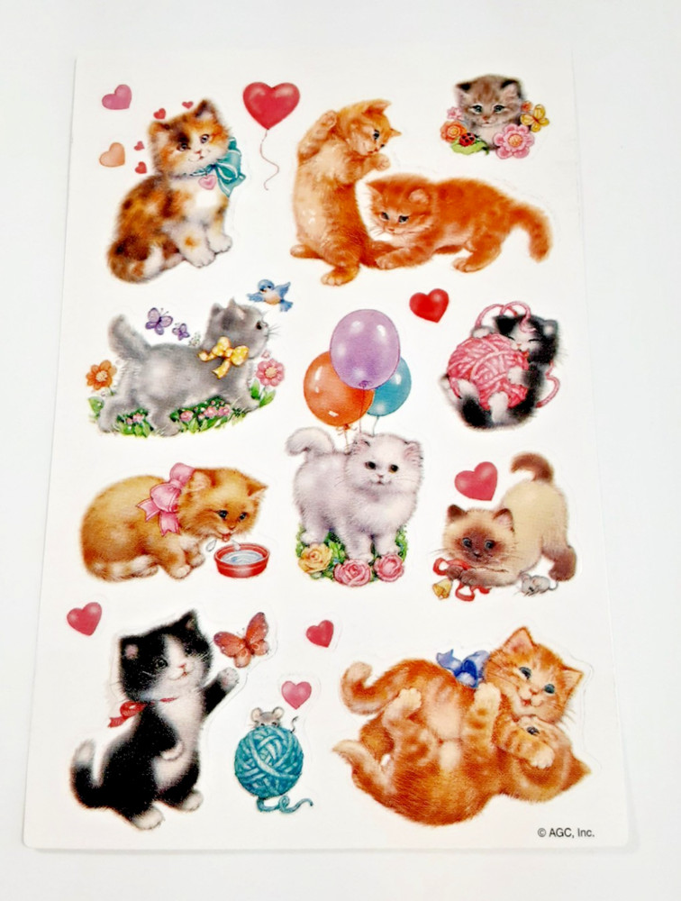 AGC cute kittens sticker sheet