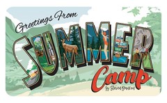 Carta Bella Summer Camp Collection Ephemera, 33 Pieces, Die Cut Cardstock Pieces