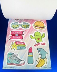 Crown Jewlz Animals & Food Prismatic Mini Sticker Book