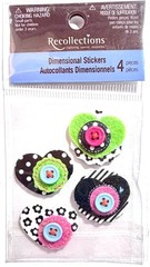 Heart Stickers Scrapbooking Journal Card Recollections
