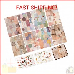 517 Pcs Vintage Scrapbook Paper,Scrapbook Supplies Stickers,Journaling Supplies