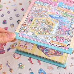 10 Sets DIY 3D House Stickers, Scene Miniature Sticker