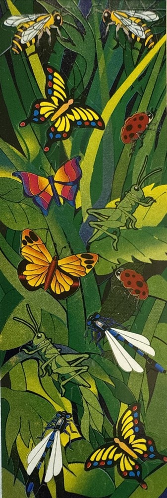 INSECT Stickers(12pc)Ladybug •Butterflies•Dragonfly•Bugs•Bees •Fly•Card Making•