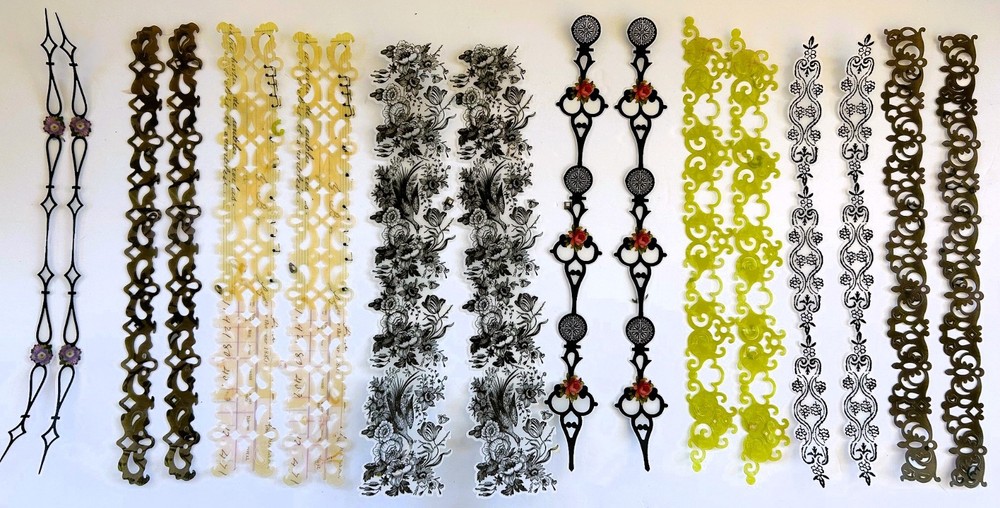 2011 K & COMPANY BRENDA WALTON FLORA & FAUNA VELLUM ADHESIVE BORDERS 16 PCS RARE