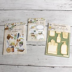 P13 Scrapbook Paper Tags Chipboard Embellishments Farmhouse Gardening Lot