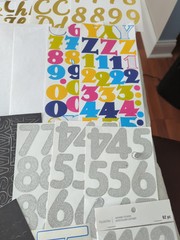 Large Lot Of Scrapbook Letters Common Numbers, Words, Sayings, Some New