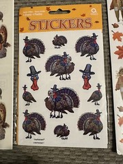 Lot Of Fall Thanksgiving Turkey Leaves Pumpkins Corn Scarecrow ￼Stickers