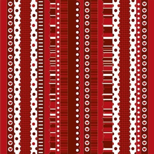 Be Mine Borders, Love, 12×12″, Glitter scrapbook stickers – Reminisce BM114