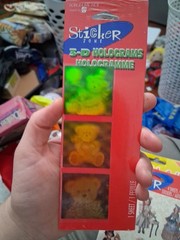 Sticker Zone 3-D Hologram Bear Theme Holographic Stickers New Sealed