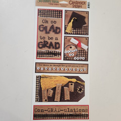 NEW Scrapbook SCHOOL GRADUATION Embellishments Stickers Rub-On Titles Ribbon