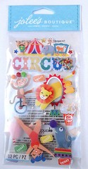 Circus Scrapbook Stickers Sheet